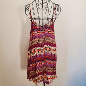No Boundaries Purple and Turqoise Mini Sundress